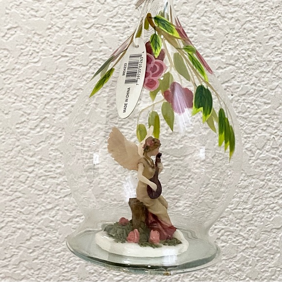 Vintage Celebrations Handpainted Blown Glass Angel Collectible Ornament - Picture 8 of 15